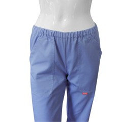 Svijetlo plave ženske hlače guma + džepovi OMC